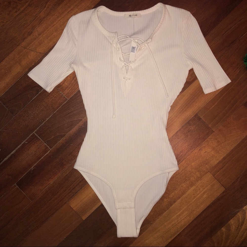 NEVER WORN Madewell White Bodysuit